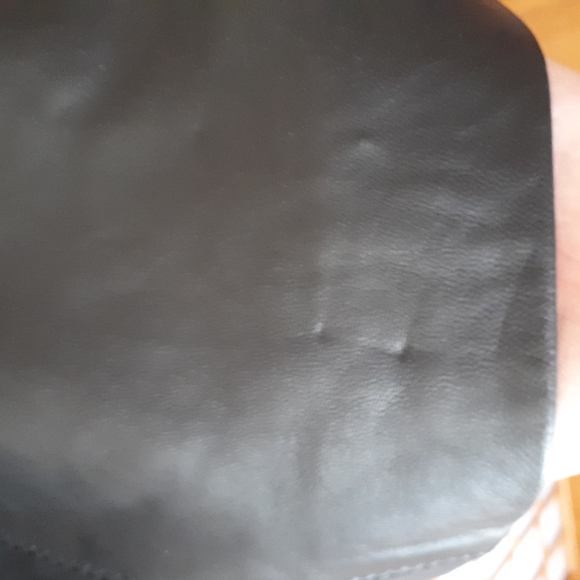 Jeanswest black genuine leather Skirt Size 14 - Picture 4 of 12